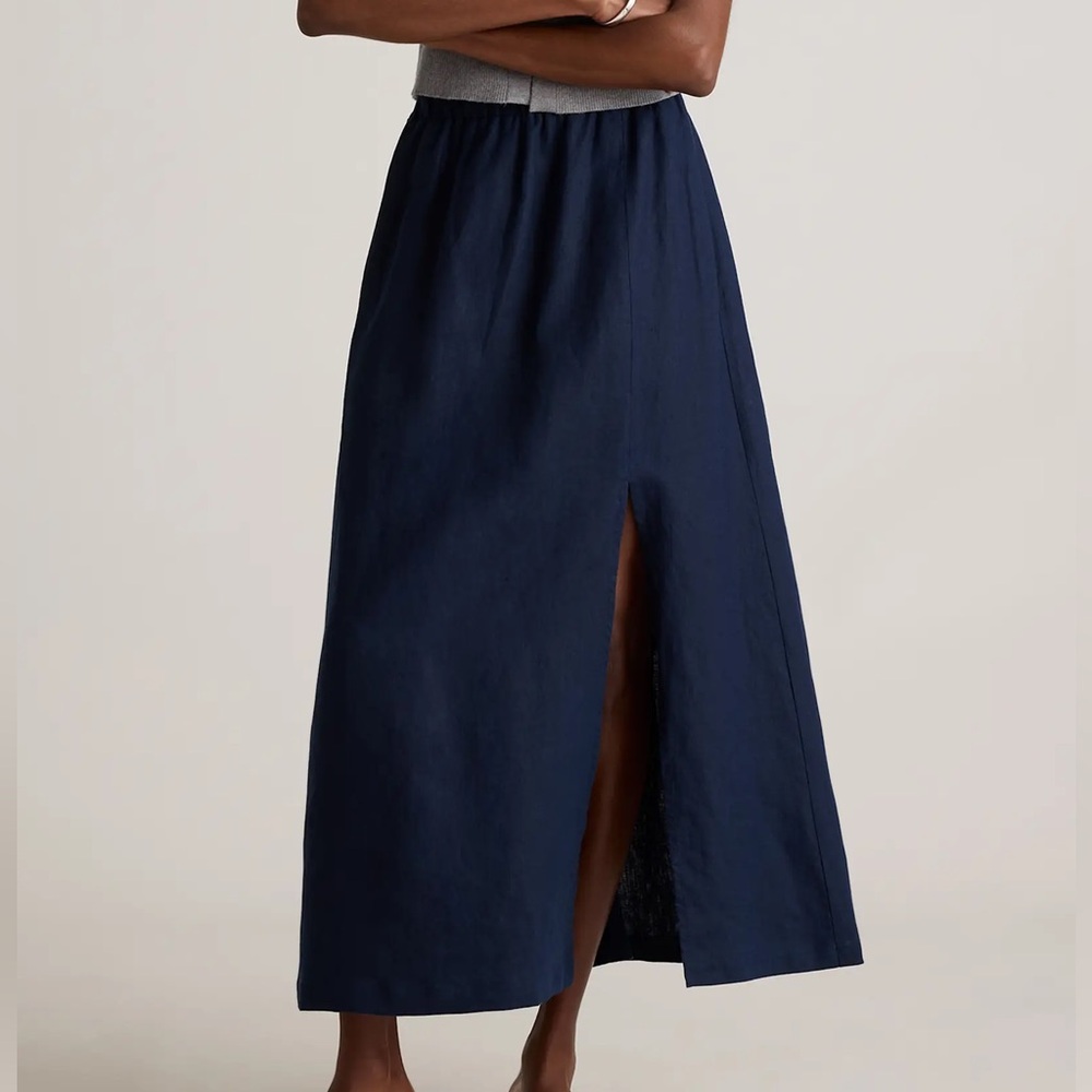 Quince European Linen Maxi Skirt